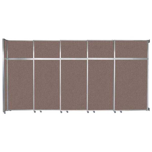 Operable Wall Sliding Room Divider 15'7" x 8'5-1/4" Latte Fabric